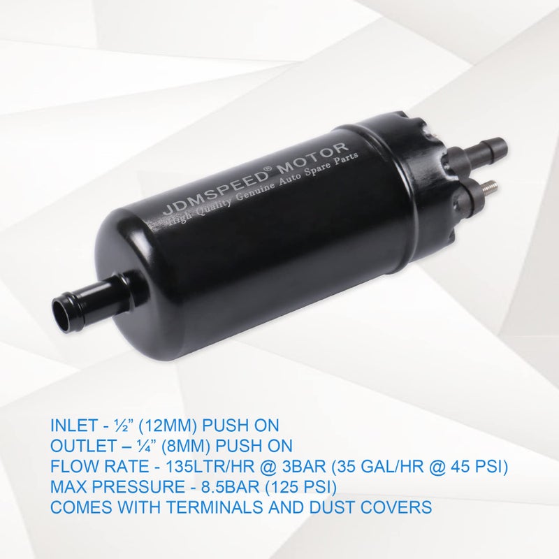 JDMSPEED New Universal Inline High Pressure Fuel Pump 12V Gasoline Fuel Injection Pump Replacement 0580464070 0580453911 0580463017 0580464023 - Image 5